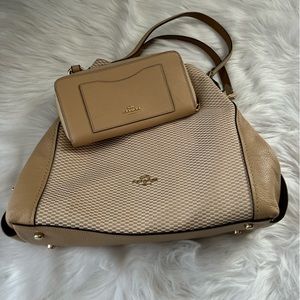 Coach purse with matching wallet